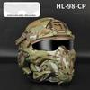 ABS Outdoor Casco Protector Built-in Headset Lens Multiple Color Safety CS Game Full Face Field Cover Tactical Mask Helmet