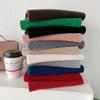 New 100% Wool Scarf Winter  Solid Color Warm and Cold proof Women's Scarf Fashion Versatile Knitted Scarf