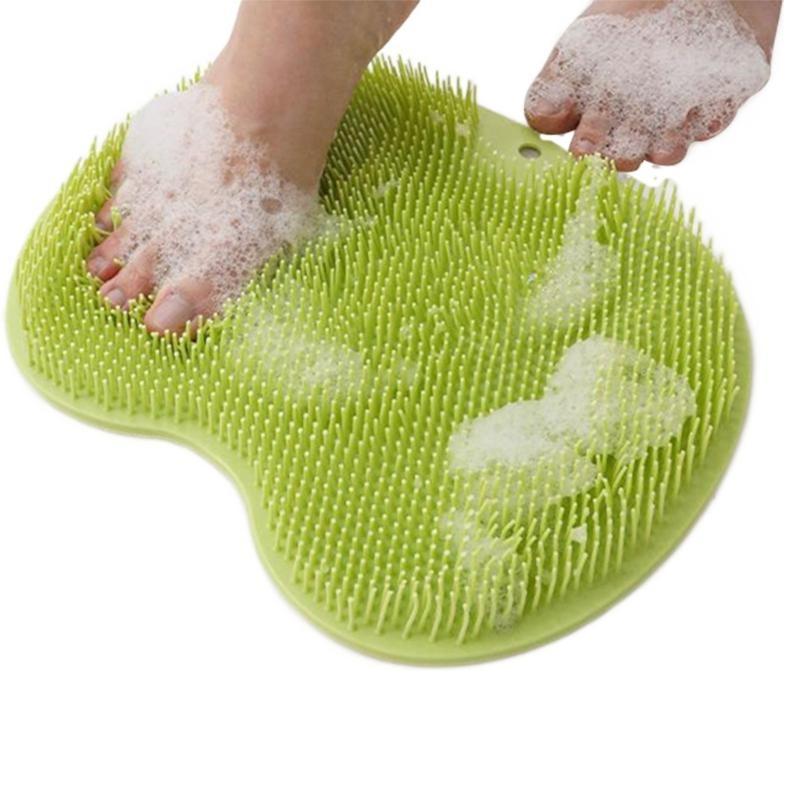 Foot Back Brush Bathroom Not Slip Bath Pad Shower Massage Pad for Women Men