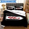 3PCS Fulham F.C Printed Soft Bedding Set,Including 1pc Duvet Cover And 2pcs Pillowcases Perfect for Bedroom, Dormitory, Fan gift