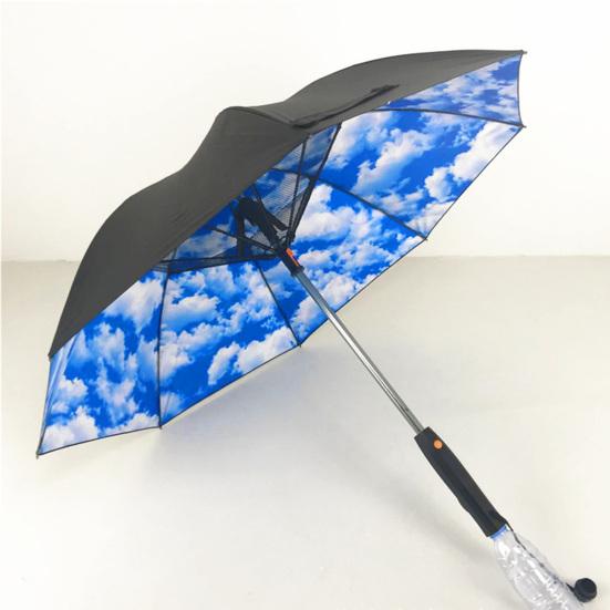 UV Blocking Fan Umbrella 3-in-1 Portable Mist Fan Umbrella Cooling Sun Protection Mister Spray