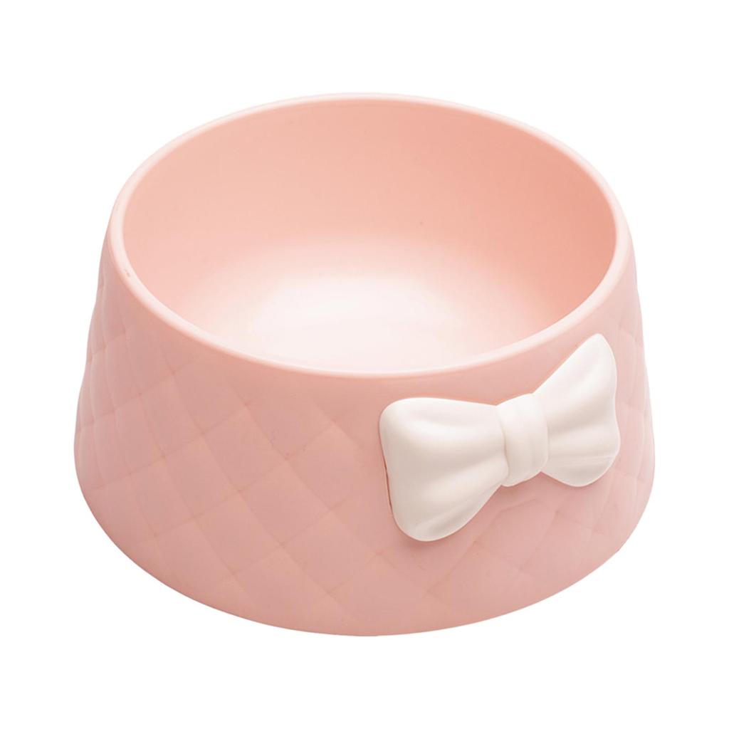 Cat Bowl Feeding Dishes Stable Novelty Anti Slip, Bow Tie Decorated, Pet Feeder Water Cats for