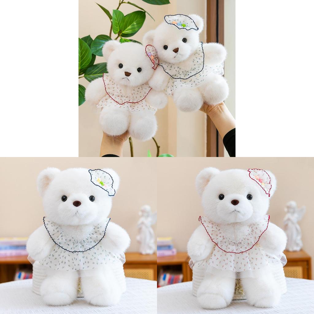 Wedding Teddy Bear Plush Toy With Pp Cotton Filling For Kids And Girls Gift