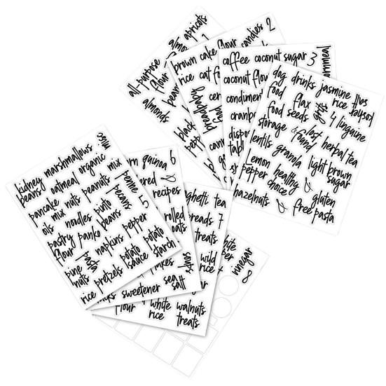 

Отличные контейнеры для хранения Баночка Наклейка Длительный ПВХ Кладовая Пищевая наклейка