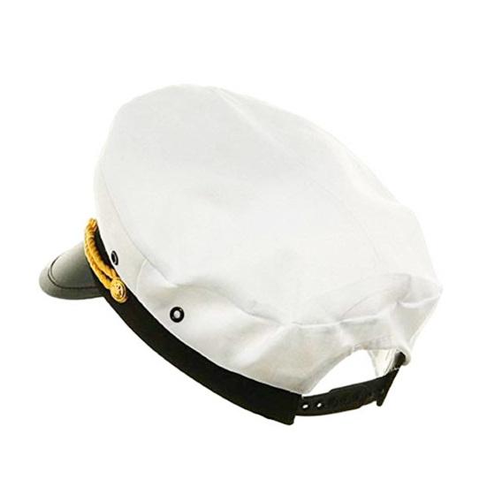 Unisex Adjustable Adult Boat Captain Navy Cap Costume Dress Party Sailor Hat