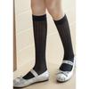 Female Summer Thin Vertical Hollow Out Solid Color Calf Pile Socks