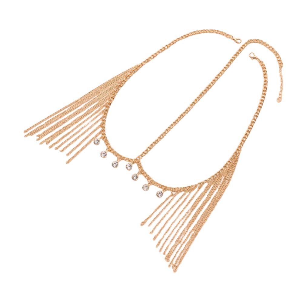 Rhinestone Tassel Rhinestone Tiara Retro Ethnic Style Head Chain Tiara  Forehead Headband