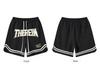 Boys' Trendy Embroidered Summer Basketball Shorts - Hip-Hop Style