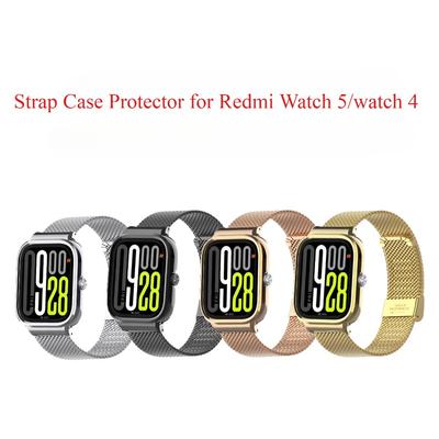Strap Case Protector for Redmi Watch 5 Watchband for Redmi Watch 4 Metal Bracelet Protective Cover for Redmi Watch 5 Wristband
