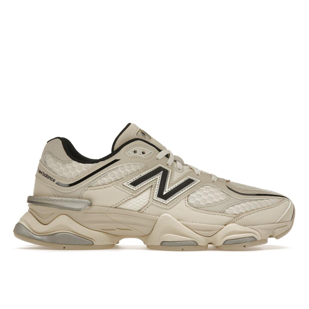 New Balance 9060 Turtledove Black Unisex Sneakers Cream Silver-Metallic U9060DUA