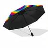 1pc Rainbow Spiral Automatic Open/Close Umbrella, Windproof, Folding Compact Umbrella with Lightweight Design for Women/Men057