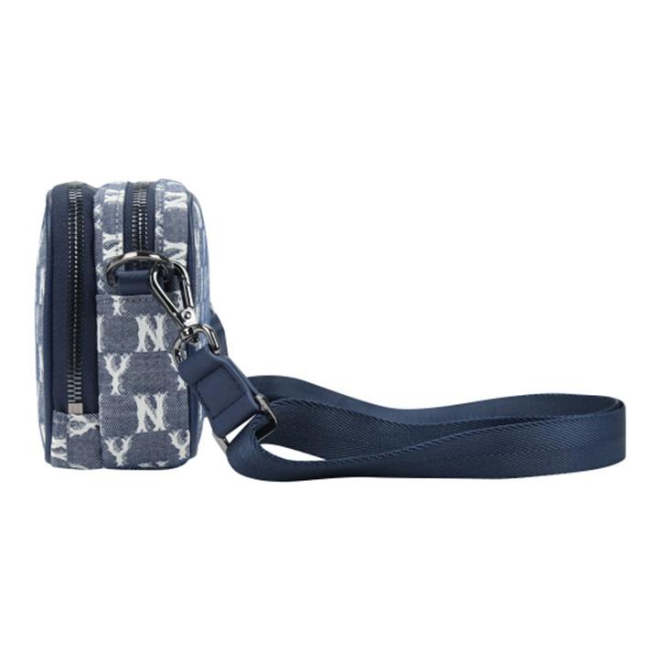MLB Monogramm Serie Vintage All Over Print NY Yankees Kameratasche Unisex Umhängetasche Marineblau 32BGDM011-50N