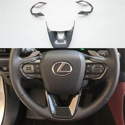 İç Trimler direksiyon kılıfı Aksesuarları Lexus RX 350 RX 500h 2023 NX 250 NX 350 NX 350h NX 450h 2022 2023 (Karbon Fiber Baskı)