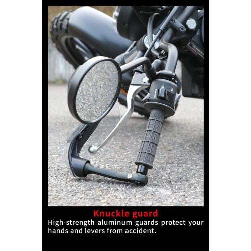 ZETA RACING Sonic Hand Guard PC Protector Kit Universal Type Compatible with Hollow Handlebars (13.5mm-14.5mm/17.5mm-18.5mm) Forged Bar End Installati