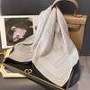  Luxury Floral Print Silk Square Scarf Women Soft Satin Kerchief Hairband Head Hijab Lady Headband Foulard Bag Ribbon