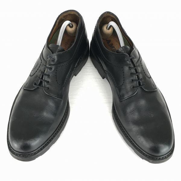 Ambiorix Belgium Leather Plain Toe 27.0 Black Dress Shoes Business(USED)