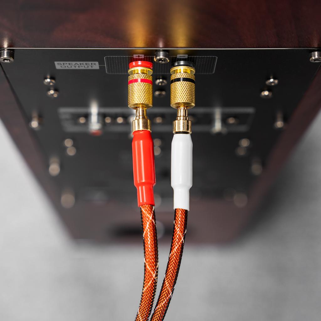 Lautsprecherkabel 5m Bananenstecker 2 Stück Kupfer CU Kruger&Matz