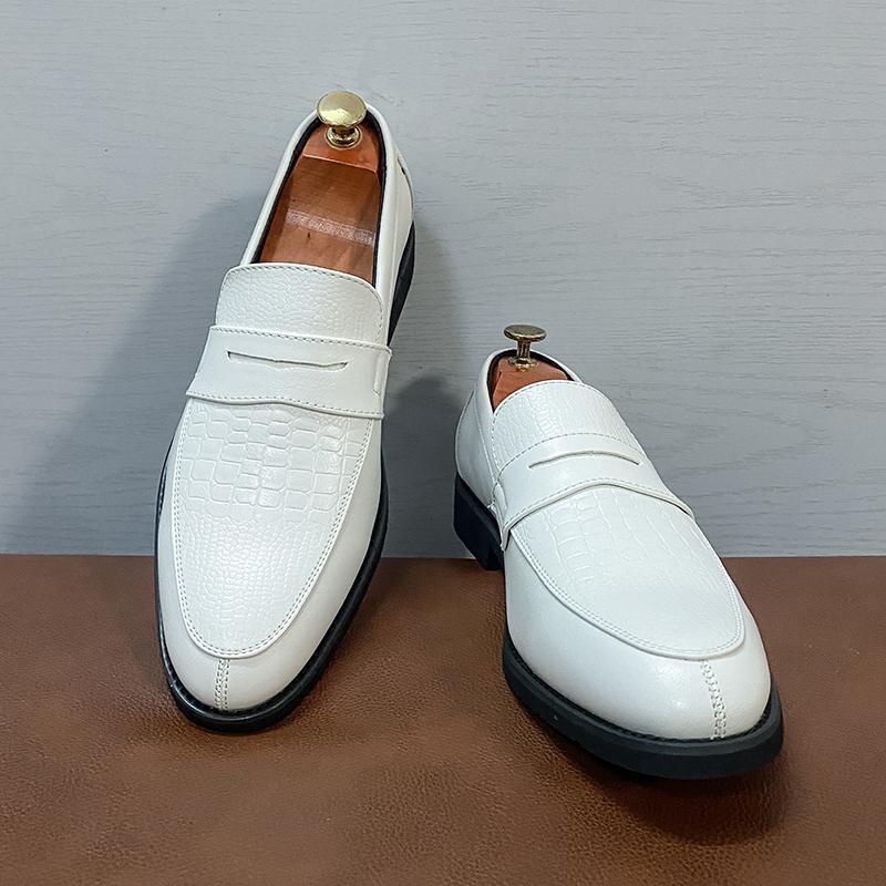 

Fashion Summer Business Men Loafers European American Lightweight Comfortable Small Leather Shoes British Gentleman s Shoes Sizes 38-48 48 белый
