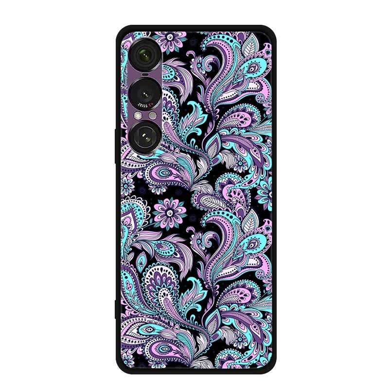 Pro pouzdro na telefon Sony Xperia 1 VII 2025 Kreslené kočky TPU Měkké černé silikonové zadní krycí pouzdro Pro Sony Xperia 1VII 6.5" Pouzdro Funda