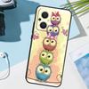 Cute Cartoon Owl Cover For OPPO Reno 14F 13F 12F 11F 8T 7 8 Lite 10 11 12 13 14 OPPO Find X9 X8 X5 X6 Pro Case