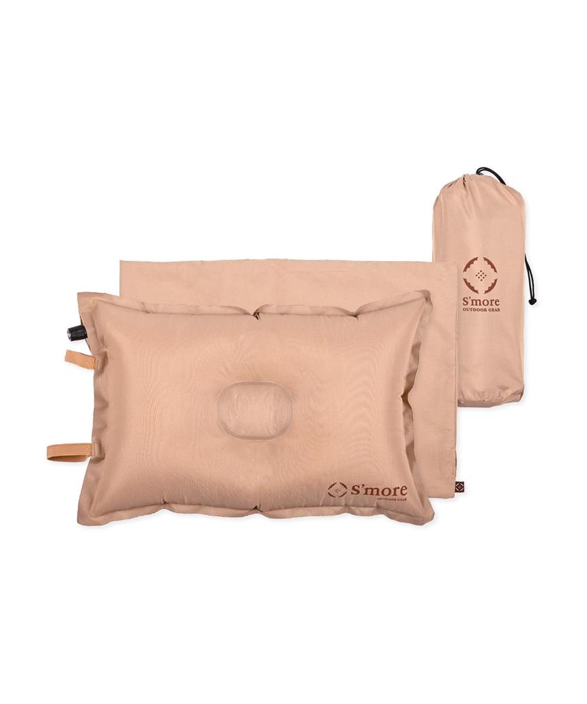 S'more OYASUMI PILLOW Polštář na spaní, kempingový polštář, nafukovací polštář, kempingový vzduchový polštář, automatické nafukování, obsahuje polštář
