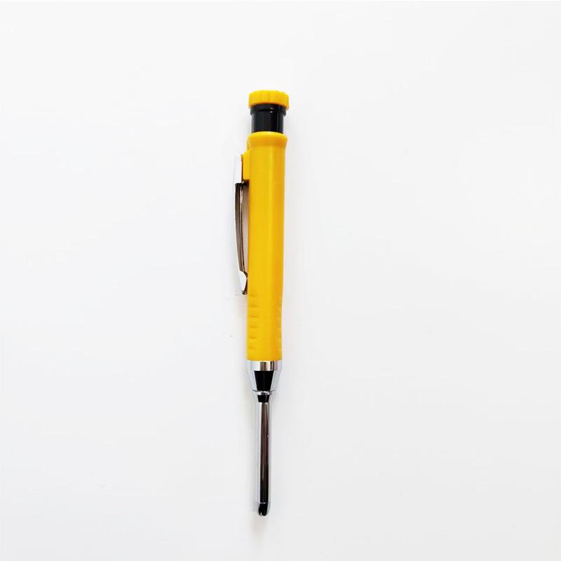 Professional Deep Hole Woodworking Pencil - 2.8mm Marker for Precise Line Drawing & Notations
