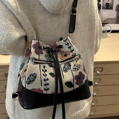 Damentaschen mit neuem Stil, modische Schultertaschen für Damen, Nischen-Kordelzug-Eimertaschen, modische und vielseitige Umhängetaschen für Damen