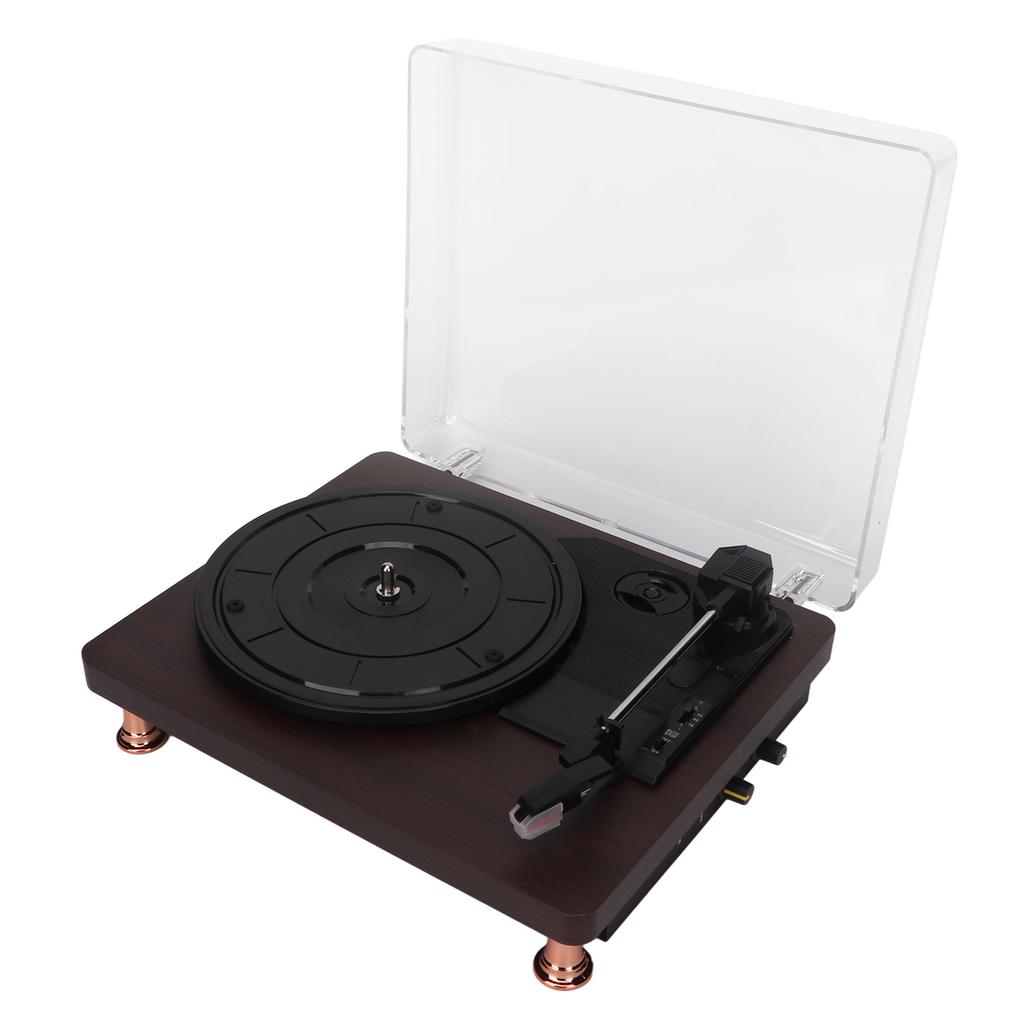 Vinyl Record Player HiFi 3 Speeds Built In 2 Speakers Bluetooth Turntable Players for Entertainment