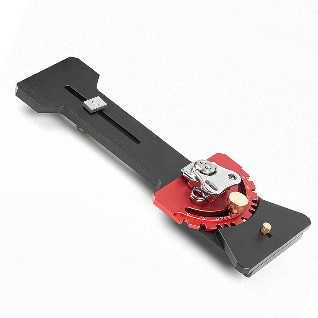 Track Saw Square 60 To 60 Degree Adjustable Angle Track Saw Guide Rail Square with 11 Positive Angle Stop