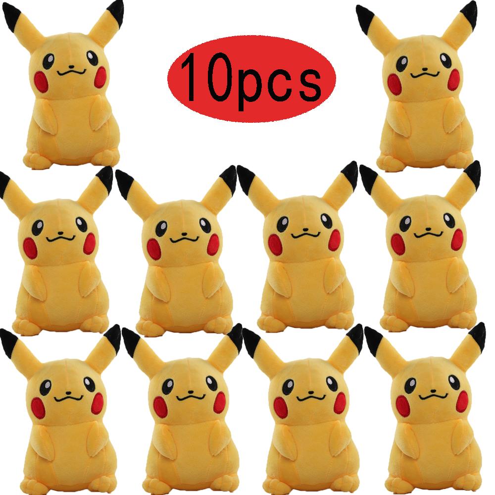 1-10pc POKEMON Original Plush Toy Gengar Pikachu Kawaii Charizard Genuine Plush Doll Soft Cute Cartoon Piplup Playthings for Kids Gift