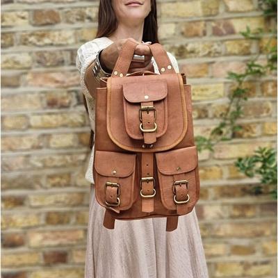 Skórzana torba Prawdziwy plecak Plecak podróżny S Vintage Handmade Laptop Men