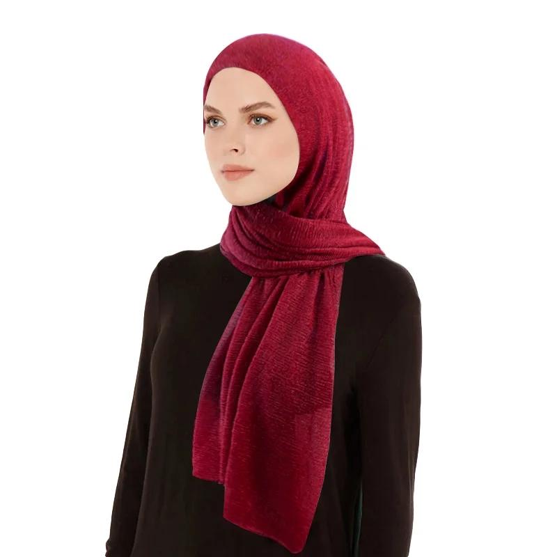 New Women Summer Breathable Muslim Chiffon Hijab Shawls Scarf Plain Soft Turban Bandanas Headband Scarves Wrap Bufanda Foulard