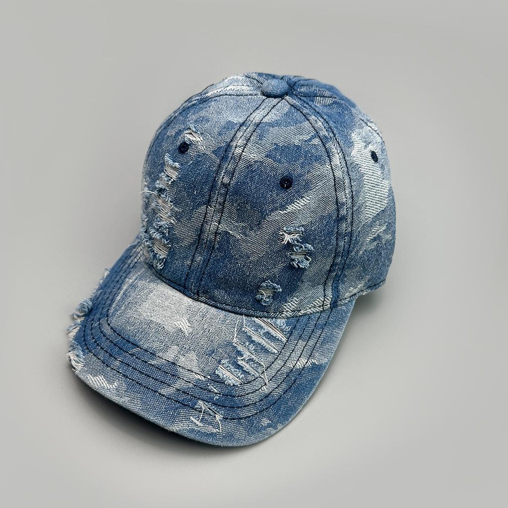 Street Mixed Color Tie-Dye Baseballkappe für Männer und Frauen Sonnenschutz Broken Wind Personalisierte Vielseitige Outdoor-Kappe