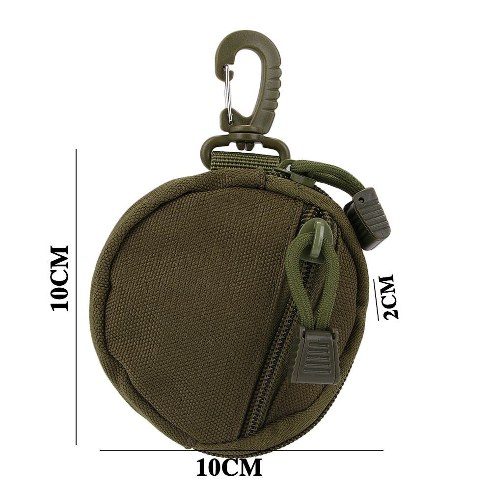 with Zipper Portable Bag EDC Outdoor Tool Key Holder Pouch Coin Purses Wallet
