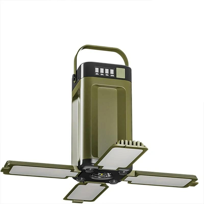 Solar Camping Light Rechargeable Portable LED Lights, with USB Charging, Waterproof IPX4