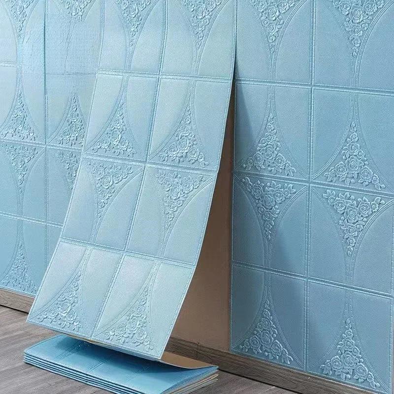 3D Soft Foam Brick Wallpaper Sticker Roll DIY Self Adhesive Living Room Home Kitchen Bathroom Decorative Wall Paper