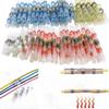 100pcs Heat Shrink Solder Sleeves Wire Crimp Butt Terminals Waterproof Connectors