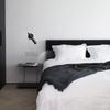 Adjustable LED Wall Lights  Black/White Bedside Lamp Nordic Creative Reading Infinite Wall Light Bedroom Bed Reading Light