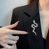 2024 New Snake Brooch Full Rhinestone Crystals Inlay Luxury Women's Brooches Pins Badge Jewelry Souvenir Gift