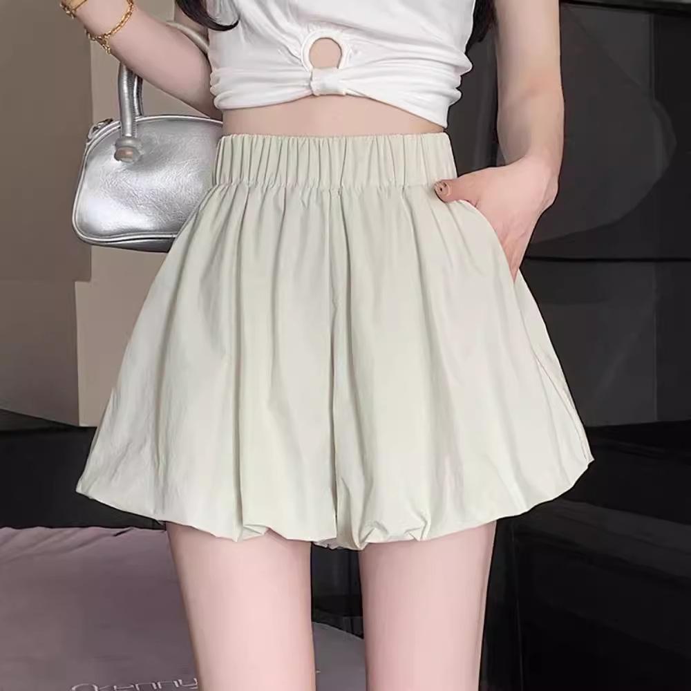 White Cloud High-Waist Slim Puffy Lantern Skirt 2024