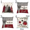 2Pcs 45x45cm Xmas Throw Pillow Case Microfiber Pillow Shell Sofa Pillowcase  Children