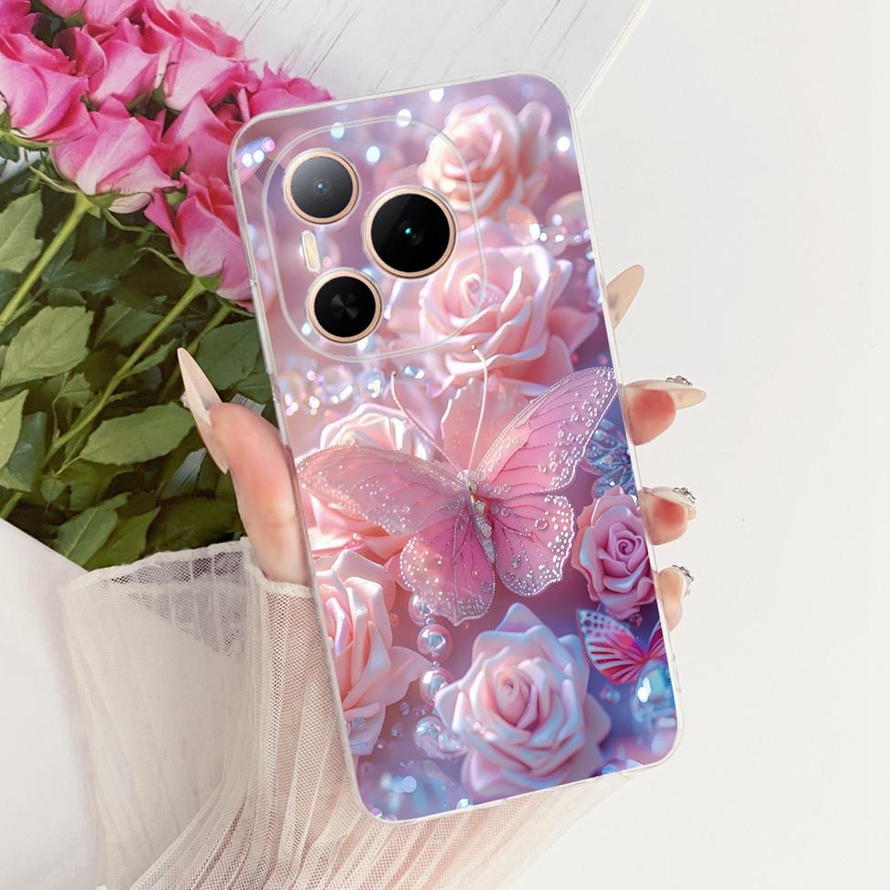 Case For Honor Power 5G Cover DVD-AN00 Transparent Fashion Butterfly Cute Cat Cool Painted Soft Phone Casing For Honor Power 5G