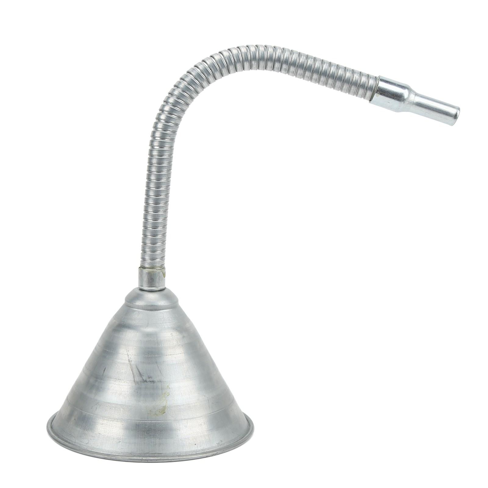 

Универсальная воронка для заливки, воронка из углеродистой стали с носиком и гибким шлангом 330 мм12,99 дюйма для автомобилей