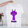 Sprunki Plush T Shirts for Guys O-Neck Short Sleeve Regular Mens Height Quality Men Hip-Hop Tee Shirt