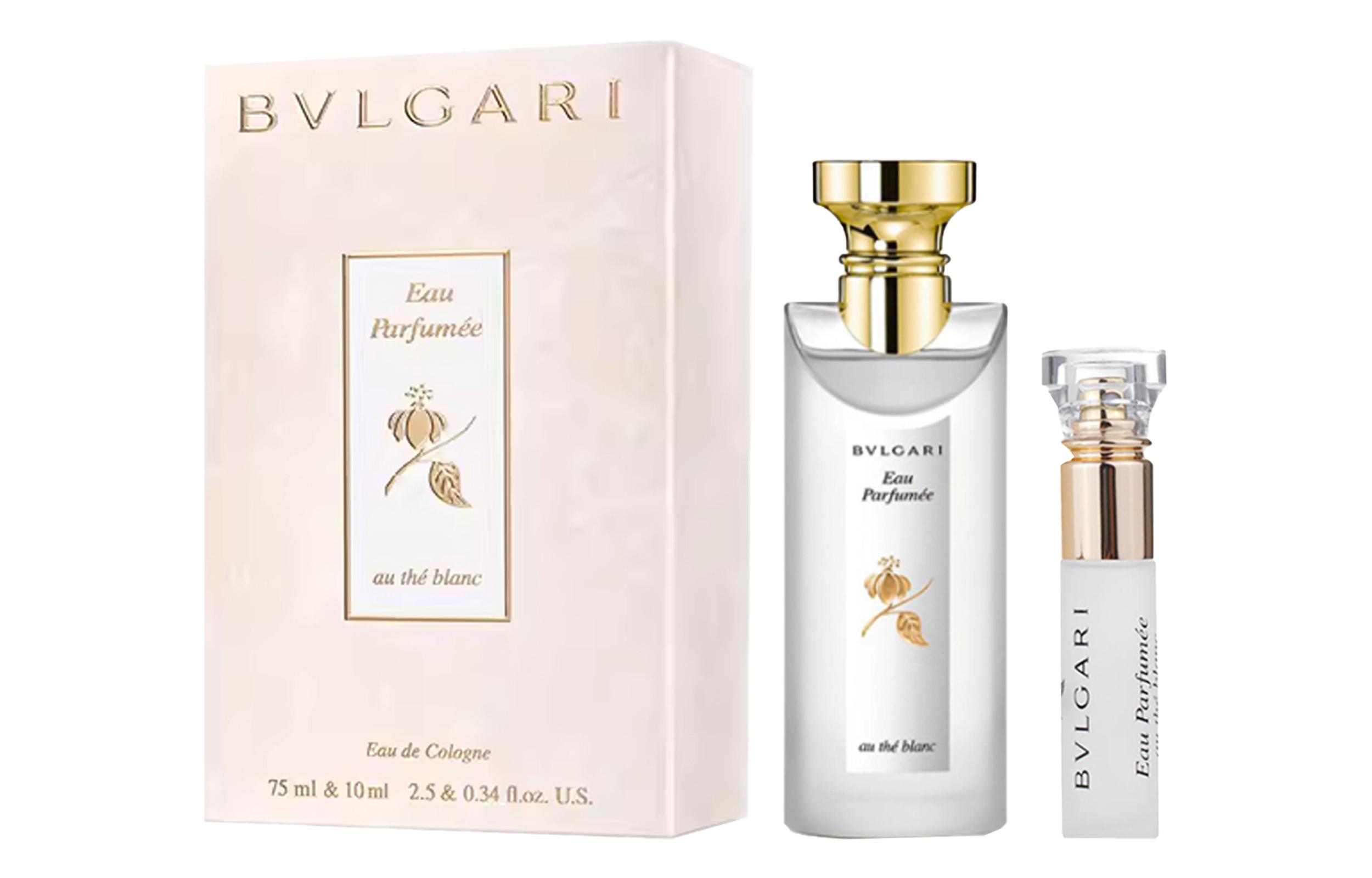 BVLGARI White Tea Banxia Perfumes Woody Floral Eau De Cologne 75ml+10ml 75ml+10ml