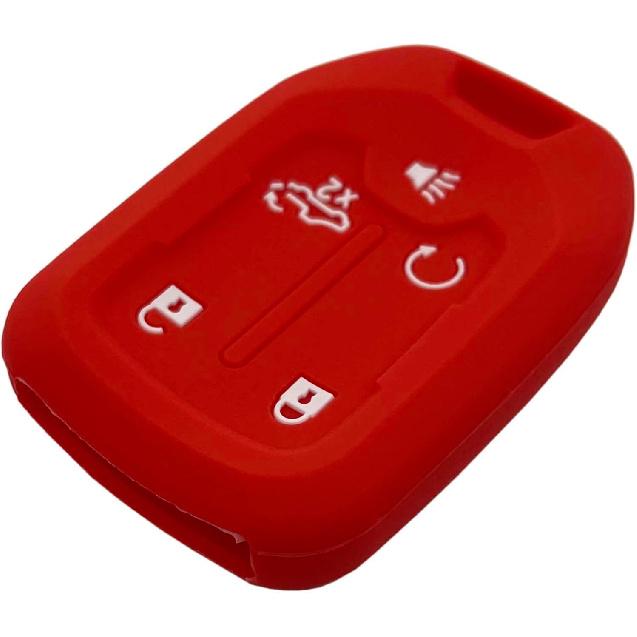 Smart Key Fob Cover Case Fit for Chevrolet Chevy Silverado and GMC Sierra 1500 2500HD 3500HD Accessories Keyless Entry Remote Control Car Key Fob