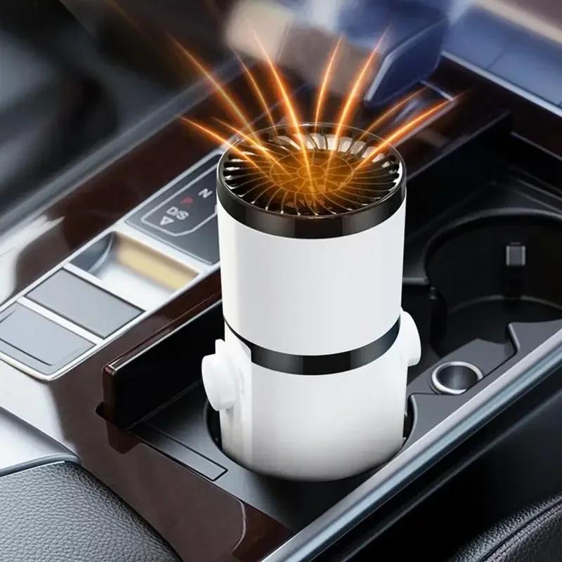 2 In 1 Electric Car Heater 12V 150W Auto Windshield Demister Defroster Heating Cooling Fan Winter Anti Fog Defogging Warmer