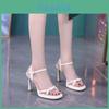 One Shoulder Summer Open Toe Heeled Sandals With Pu Material For Casual Women