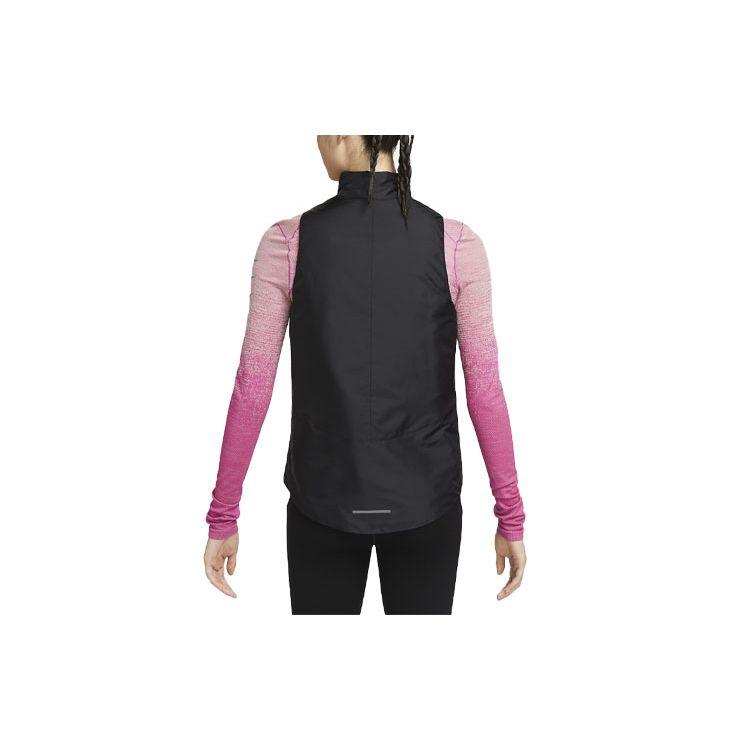 Nike Casual Stand Collar Diagonal Zip Design Down Vest Women Vests Black FB7607-010