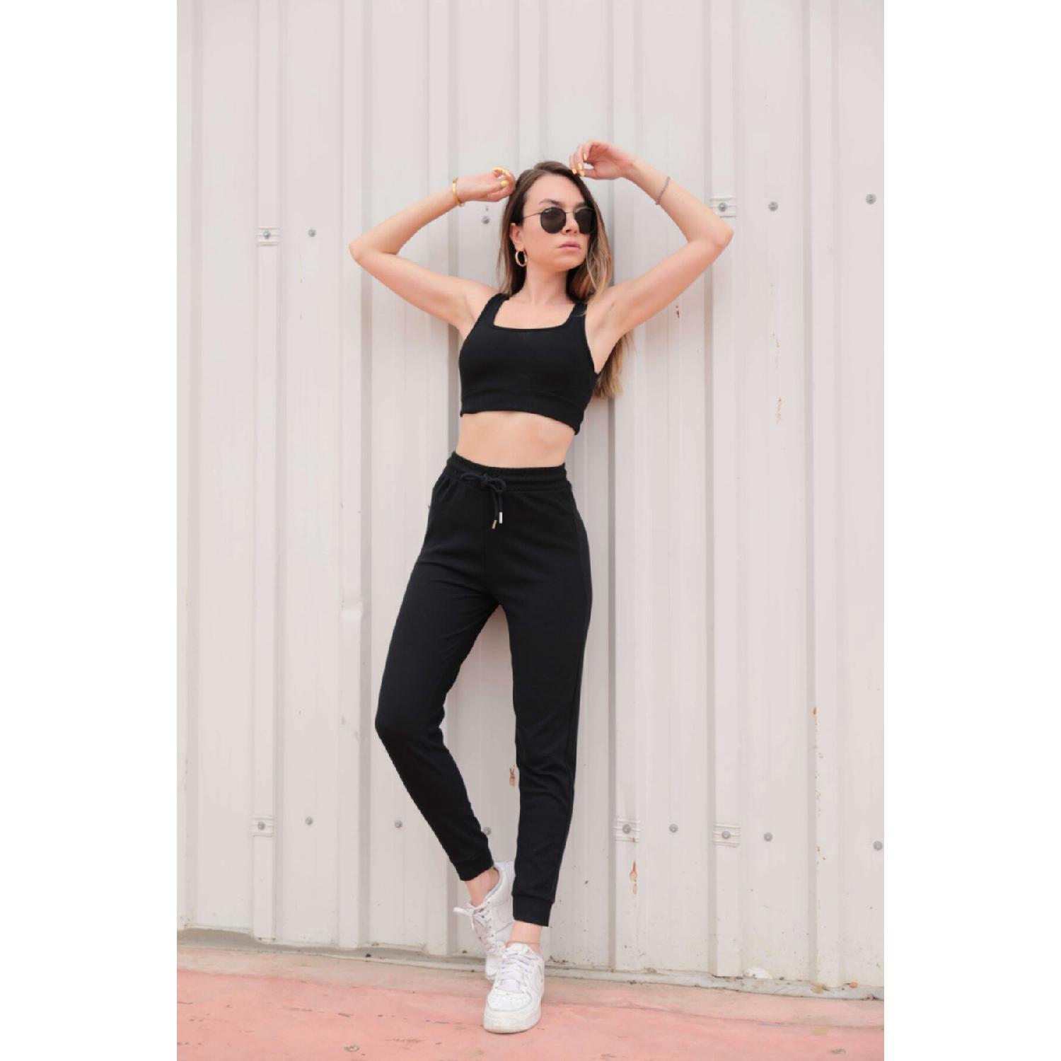

Viscon Fabric Tracksuit Set With Cuffs S синій